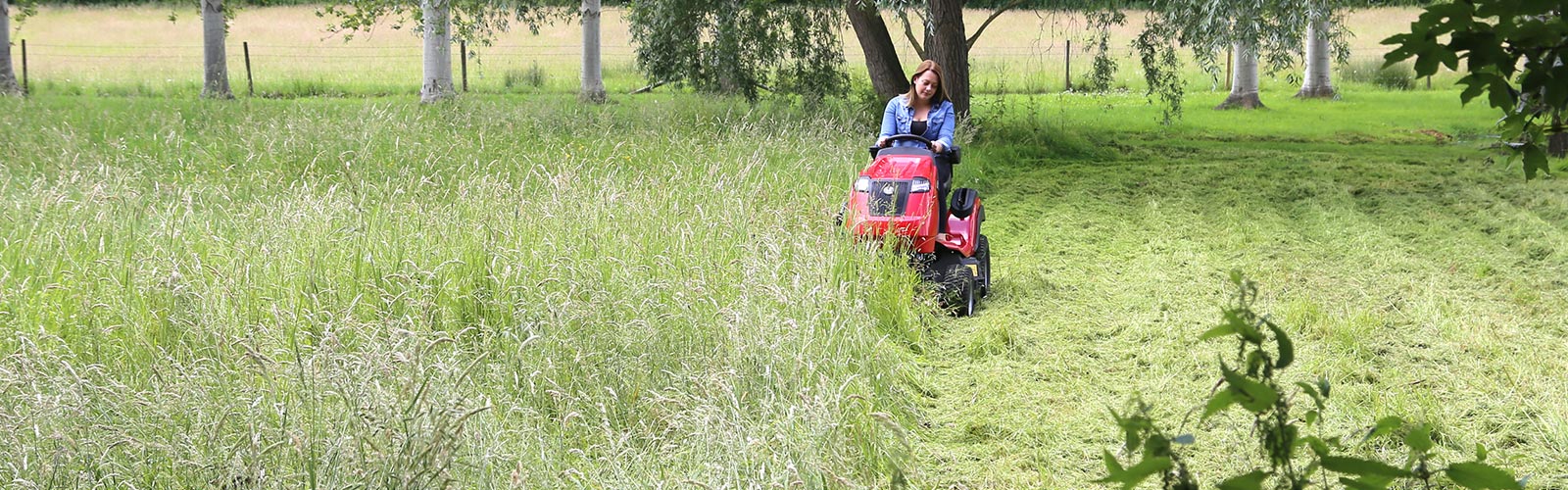 Countax B Series garden tractor riding mower four wheel drive cutting tall grass